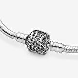 Pandora Gümüş Pavé Klipsli Bileklik 590723CZ 18cm