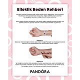 Pandora 580719 19cm-Moments 14 Ayar Pembe Altın Kaplama Kalp Klipsli 925 Ayar Gümüş Bileklik