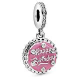 Pandora 798888C01 - Pembe Doğum Günü Pastası Sallantılı Charm