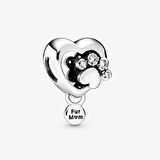 Pandora 798873C01 - Işıltılı Pati ve Kalp Charm