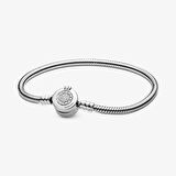 Pandora Moments Işıltılı Taç O Klipsli Bileklik 19cm 599046C01