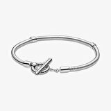 Pandora Moments T Kapama Klipsli Bileklik 599082C00-20 cm