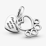 Pandora Kalp ve Pati İzi Sallantılı Charm 799360C00