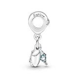 Pandora 791697C01-Balık, Deniz Kaplumbağası ve Deniz Kabuğu Üçlü Sallantılı Charm