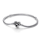 Pandora Sonsuz Kalp Klipsli Yılan Zincir 592645C01-21cm