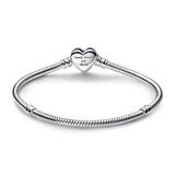 Pandora Sonsuz Kalp Klipsli Yılan Zincir 592645C01-21cm