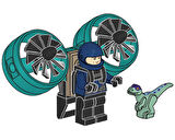 LEGO Jurassic World 122505 Ranger with Helipack and Baby Raptor