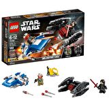 LEGO Star Wars 75196 A-Wing vs. TIE Silencer Microfighters