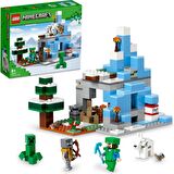 LEGO® Minecraft Donmuş Tepeler 21243 - 8 Yaş ve Üzeri Çocuklar Için Oyunun Buzlu Biyomunu Içeren Oyuncak Yapım Seti (304 Parça)