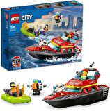 LEGO® City İtfaiye Kurtarma Teknesi 60373 - 5 Yaş ve Üzeri Uygulamalı Oyunları Seven Çocuklar için O
