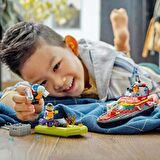 LEGO® City İtfaiye Kurtarma Teknesi 60373 - 5 Yaş ve Üzeri Uygulamalı Oyunları Seven Çocuklar için O