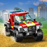 LEGO® City 4x4 Itfaiye Kamyonu Kurtarma Operasyonu 60393 - 5 Yaş ve Üzeri Için Itfaiyeci Minifigürü ve Kedi Figürü Içeren Oyuncak Yapım Seti (97 Parça)