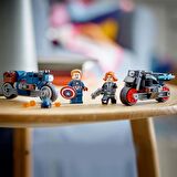 LEGO Lego®  Super Heroes Black Widow ve Kaptan Amerika Motosikletleri 76260 - 6 Yaş ve Üzeri Çocuklar Için  Yaratıcı Oyuncak Yapım Seti (130 Parça)