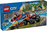 LEGO City 60412 4x4 Fire Truck with Rescue Boat