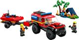 LEGO City 60412 4x4 Fire Truck with Rescue Boat
