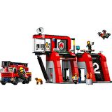 LEGO® City İtfaiye Kamyonlu İtfaiye Merkezi 60414 - 6 Yaş ve Üzeri Çocuklar için İtfaiye Garajı İçeren Yaratıcı Oyuncak Yapım Seti (843 Parça)