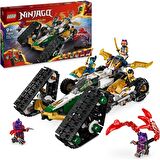 LEGO® NINJAGO® Ninja Ekibi Kombo Araç 71820 # 9 Yaş ve Üzeri İçin Planör, Yarış Arabası ve 2 Motosiklet İçeren 4#ü 1 Arada Yaratıcı Oyuncak Yapım Seti (576 Parça)