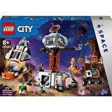 LEGO® City Uzay Üssü ve Roket Fırlatma Rampası 60434 - 8 Yaş ve Üzeri Çocuklar için Uzay Mekiği İçeren Yaratıcı Oyuncak Yapım Seti (1422 Parça)