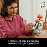 LEGO Icons Krizantem 10368 - Yetişkinler için Dekoratif Kasımpatı Çiçeği Yapım Seti (278 Parça)