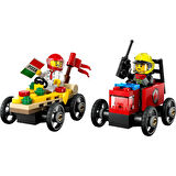 LEGO 60458  City Pizza Arabası İtfaiye Kamyonuna Karşı Yarış Arabası Paketi
