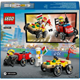 LEGO 60458  City Pizza Arabası İtfaiye Kamyonuna Karşı Yarış Arabası Paketi
