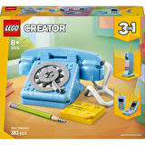 ® Creator 3'ü 1 Arada Retro Telefon - 8+ Çocuklar Için 1980'LER Veya 2000'LER Modeli Yaratıcı Oyuncak Seti (383 Parça)