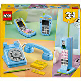 ® Creator 3'ü 1 Arada Retro Telefon - 8+ Çocuklar Için 1980'LER Veya 2000'LER Modeli Yaratıcı Oyuncak Seti (383 Parça)