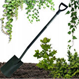 Fiskars 1004812 Ergonomik Bahçe Küreği Düz Uçlu