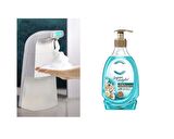 Sensörlü Fotoselli Sıvı Sabunluk 10x5x21cm Ve1 Adet 392ml Sıvı Sabun Aqua Ve Deniz Esintisi