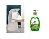 Sensörlü Fotoselli Sıvı Sabunluk 10x5x21cm Ve1 Adet 392ml Sıvı Sabun Zeytinyağı Ve Bergamot