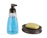 SIVI SABUNLUK VE SABUNLUK 2 Lİ BANYO SETİ ABS BRONZ MODEL