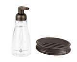 SIVI SABUNLUK VE SABUNLUK 2 Lİ BANYO SETİ ABS BRONZ MODEL
