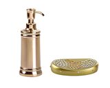 SIVI SABUNLUK VE SABUNLUK 2 Lİ BANYO SETİ,ALTIN MOZAİK