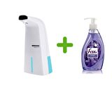 SIA SENSÖRLÜ FOTOSELLİ SIVI SABUNLUK  21X10X5CM VE 1 ADET 400 ML SIVI SABUN LAVANTA KOKULU