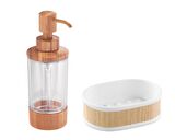 SIVI SABUNLUK VE SABUNLUK 2 Lİ BANYO SETİ BAMBU MODEL