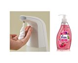 SIA SENSÖRLÜ FOTOSELLİ SIVI SABUNLUK  21X10X5CM VE 1 ADET 400 ML SIVI SABUN GÜL KOKULU