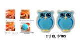 MAVİ BAYKUŞ CEP SOBASI,EL ISITICI,2 ADET SICAK SU TORBASI PVC  9cm