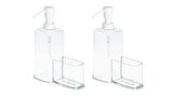 SÜNGERLİKLİ BEYAZ SIVI SABUNLUK 2 ADET 15X7X20CM 470ML