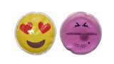 KALP EMOJİ PEMBE CEYLAN CEP SOBASI,EL ISITICI,2 ADET SICAK SU TORBASI PVC  9cm