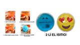 KALP EMOJİ MAVİ CEYLAN CEP SOBASI,EL ISITICI,2 ADET SICAK SU TORBASI PVC  9cm