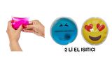 KALP EMOJİ MAVİ CEYLAN CEP SOBASI,EL ISITICI,2 ADET SICAK SU TORBASI PVC  9cm
