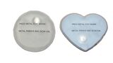 KALP EMOJİ BEYAZ GEYİK CEP SOBASI,EL ISITICI,2 ADET SICAK SU TORBASI PVC  9cm