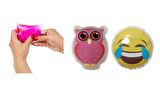 GÜLEN EMOJİ PEMBE BAYKUŞ CEP SOBASI,EL ISITICI,2 ADET SICAK SU TORBASI PVC  9cm