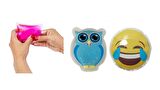 GÜLEN EMOJİ MAVİ BAYKUŞ CEP SOBASI,EL ISITICI,2 ADET SICAK SU TORBASI PVC  9cm