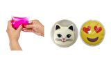 KALP EMOJİ,KEDİ CEP SOBASI,EL ISITICI,2 ADET SICAK SU TORBASI PVC  9cm