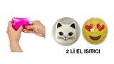 KALP EMOJİ,KEDİ CEP SOBASI,EL ISITICI,2 ADET SICAK SU TORBASI PVC  9cm
