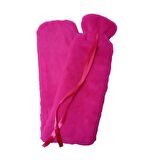 SICAK SU TORBASIBOYUN VE OMUZ ICIN  UZUN PELUŞ PEMBE 2LT TERMOFOR 75x13CM