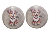 SEVİMLİ KÖPEK CEP SOBASI,EL ISITICI,2 ADET SICAK SU TORBASI PVC  9cm