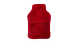 SICAK SU TORBASI PELUŞ KALPLİ,KIRMIZI TERMOFOR 27X17X2CM 1 LİTRE