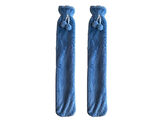SICAK SU TORBASI 2 ADET,BOYUN VE OMUZ ICIN  UZUN PELUŞ MAVİ PONPONLU 2LT TERMOFOR 75x13CM